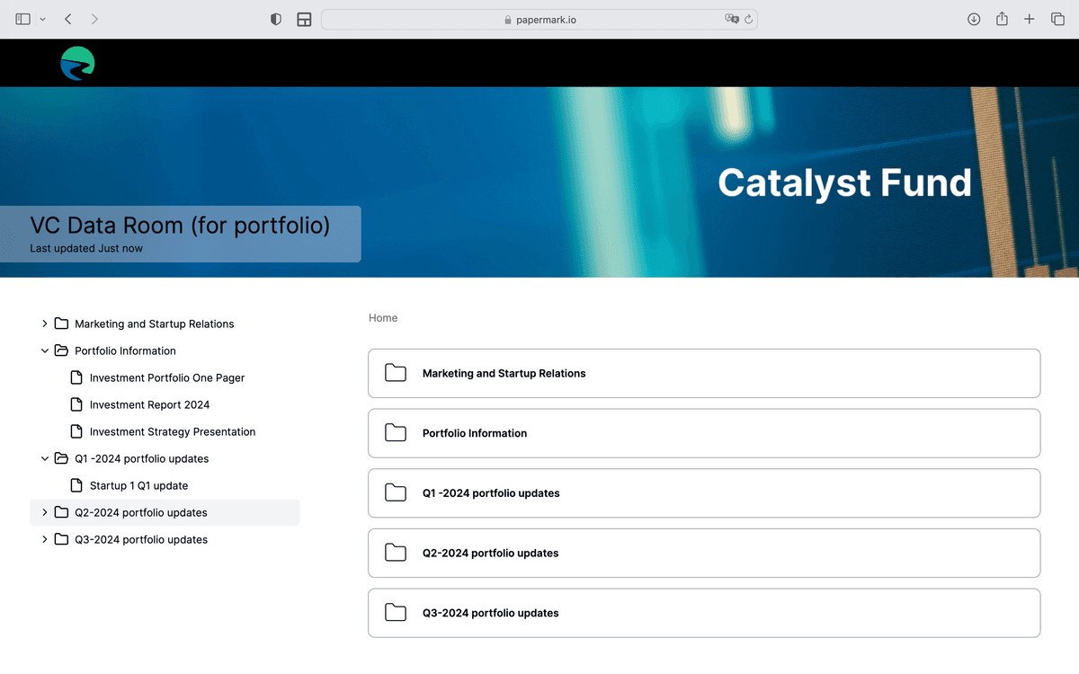 Data Room features